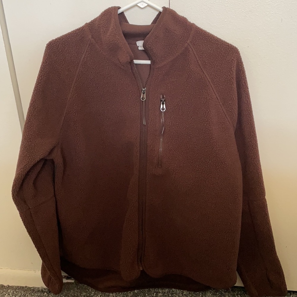 H&M Sport Brown Fuzzy Jacket